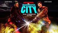 Olivier Giroud vs Sergio Aguero (Liputan6/Abdillah)