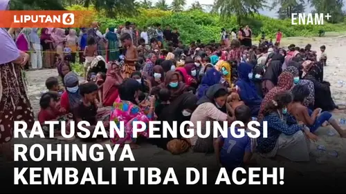 VIDEO: Ratusan Pengungsi Rohingya Kembali Tiba di Aceh