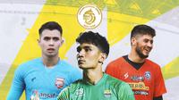 BRI Liga 1 - 3 Kiper Terbaik di Liga 1 Musim Ini Versi Bola.com (Bola.com/Adreanus Titus)