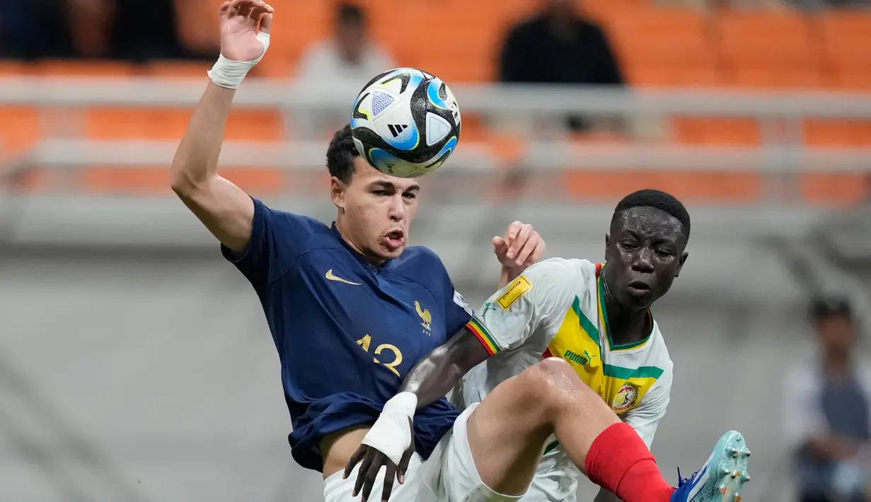 Kemenangan atas Senegal U-17 mengantar Prancis lolos ke perempat final Piala Dunia FIFA U-17. (AP Photo/Dita Alangkara)