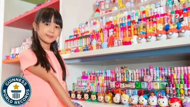 bocah miliki koleksi lip balm terbanyak di dunia