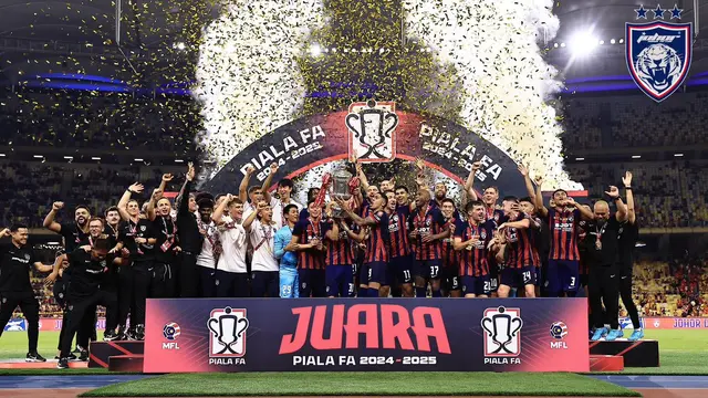 Johor Darul Ta'zim (JDT) juara Piala FA Malaysia 2024.