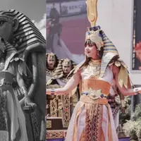 Aurelie Moeremans tampil totalitas jadi Cleopatra (@aurelie @rezonda.jpg)