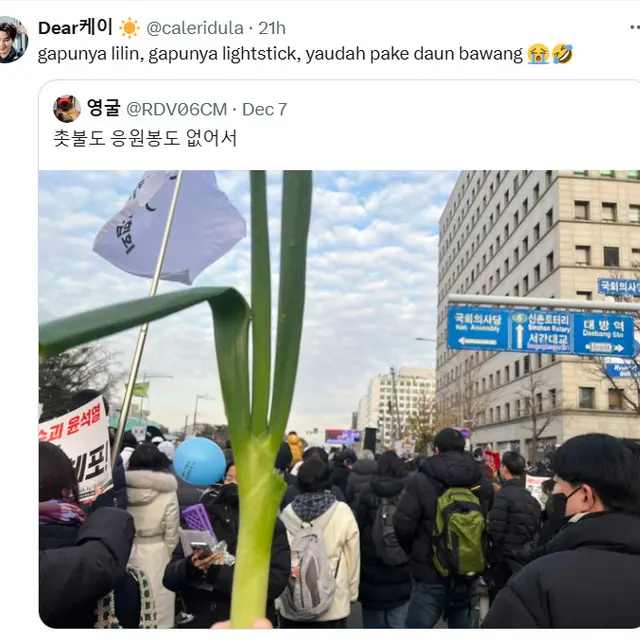 6 Potret Poster Demo di Korea Selatan Ini Bikin Senyum, Relate dengan Netizen Indo
