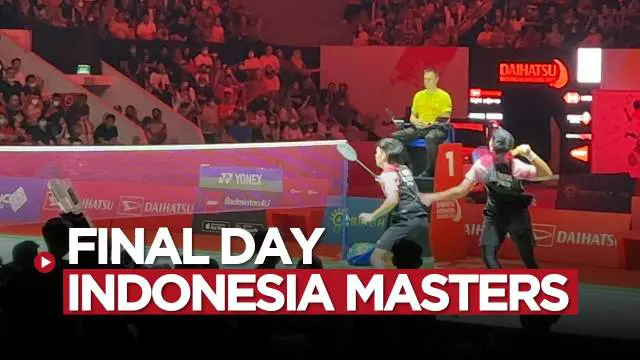Berita video Vlog Bola tentang hari final Indonesia Masters 2023, di mana Jonatan Christie dan Leo / Daniel meraih gelar juara, Minggu (29/1/2023).