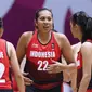 Pemain Timnas Basket Putri Indonesia, Gabriel Sophia saat melawan tim unifikasi Korea pada laga perdana Grup A Asian Games 2018. (Liputan6.com/Helmi Fithriansyah)