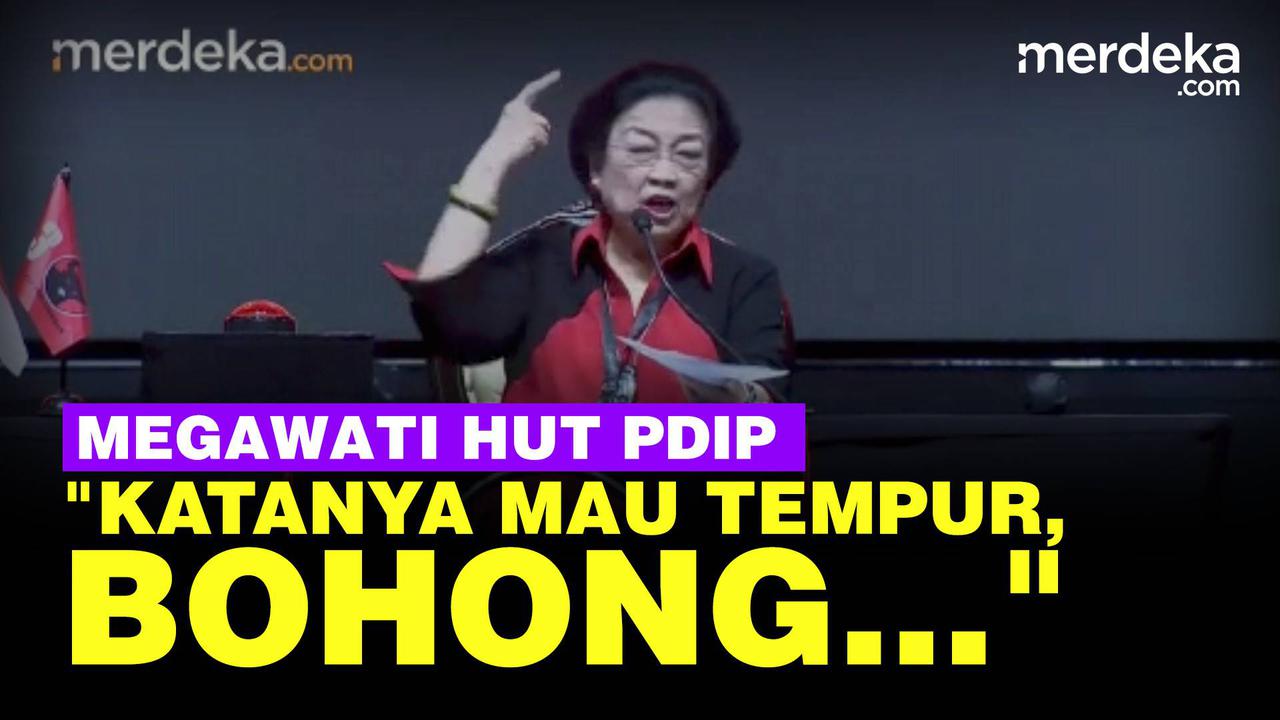 VIDEO: Megawati Singgung Rakyat Sandal Jepit, Serukan Kader PDIP Bertempur