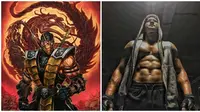 Begini Jadinya Jika 6 Karakter Mortal Kombat di Perankan Oleh Orang Indonesia (sumber:Instagram/iko.uwais dan _mortal_kombat_)
