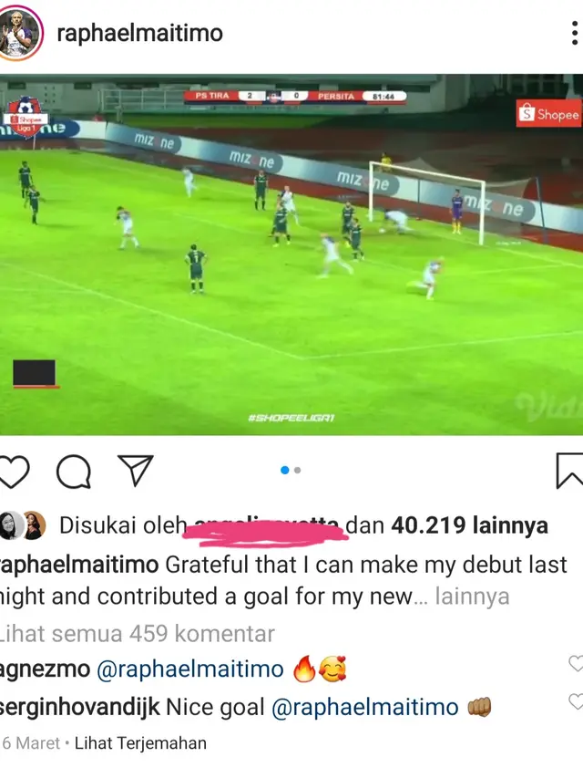 Unggahan Raphael Maitimo. (Foto: Instagram @raphaelmaitimo)