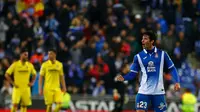 Gelandang Espanyol, Esteban Granero, pada laga lanjutan La Liga, beberapa waktu lalu. (La Liga)