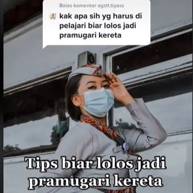 Warganet Bagikan Tips Lolos Tes dan Persyaratan Jadi Pramugari Kereta Api