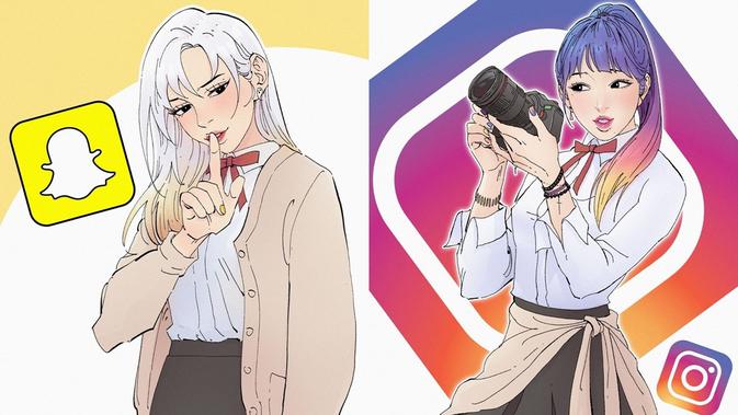6 Potret Logo Media Sosial Digambar Jadi Karakter Anime Ini Keren Banget Hot Liputan6 Com