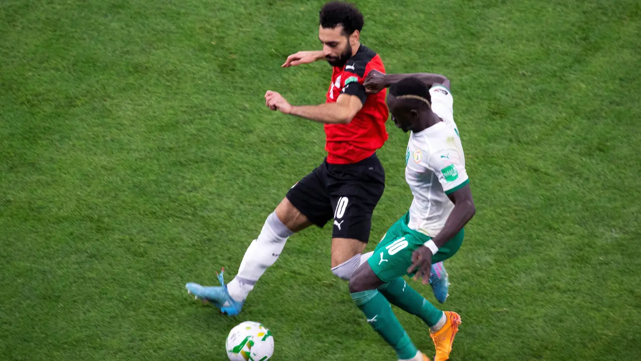 Senegal Vs Mesir, Mohamed Salah Vs Sadio Mane