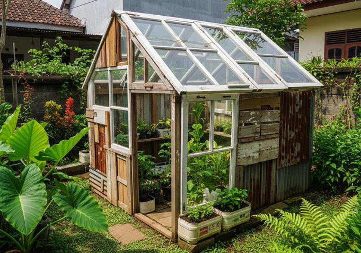 8 Inspirasi Kebun Mini Ala Rumah Kaca Low Budget, Solusi Hijau untuk Lahan Terbatas
