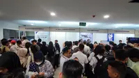 Bursa kerja digelar Pemerintah Kota Bogor di Plaza Jambu Dua, Rabu 15 Oktober 2025. (Liputan6.com/Darno)