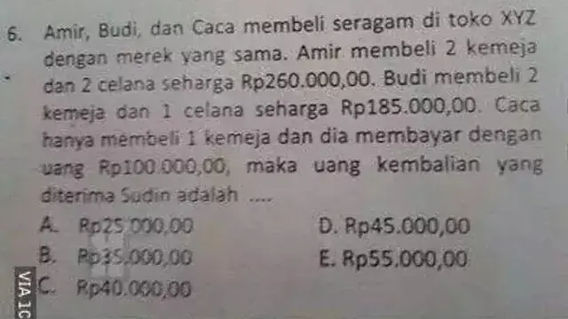 6 Kesalahan di Soal Matematika Ini Bikin Murid Bingung, Enggak Nyambung