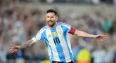 Lionel Messi tampil memukau saat membawa Timnas Argentina berhadapan dengan Timnas Bolivia pada matchday ke-10 Kualifikasi Piala Dunia 2026 Zona CONMEBOL. (AP Photo/Natacha Pisarenko)