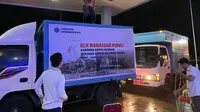 Kementerian Ketenagakerjaan melalui Balai Latihan Kerja (BLK) Makassar mengirim sejumlah bantuan logistik, untuk para pengungsi yang menjadi korban bencana gempa Mamuju dan Majene, Sulawesi Barat.