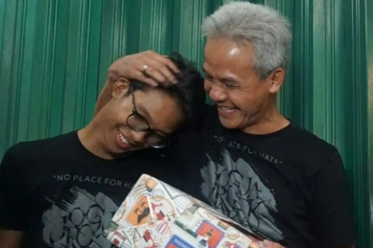 Bakal Calon Presiden Ganjar Pranowo bersama putranya Zinedine Alam Ganjar (Istimewa)