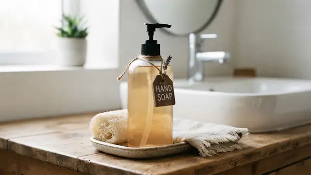 Dispenser sabun cuci tangan dari botol sampo bekas