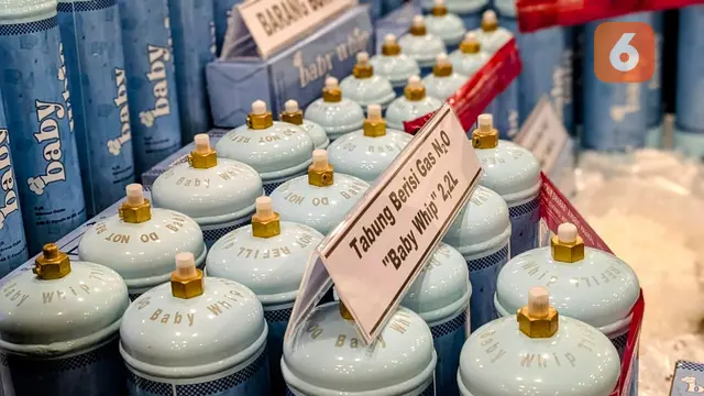 BPOM Amankan Produk Gas Tertawa Baby Whip Mengandung Dinitrogen Monoksida yang Kerap Disalahgunakan