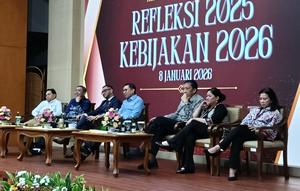 Taklimat media Refleksi 2025, Kebijakan 2026 yang digelar Kementerian Kebudayaan pada 8 Januari 2026. (dok. Liputan6.com/Dinny Mutiah)