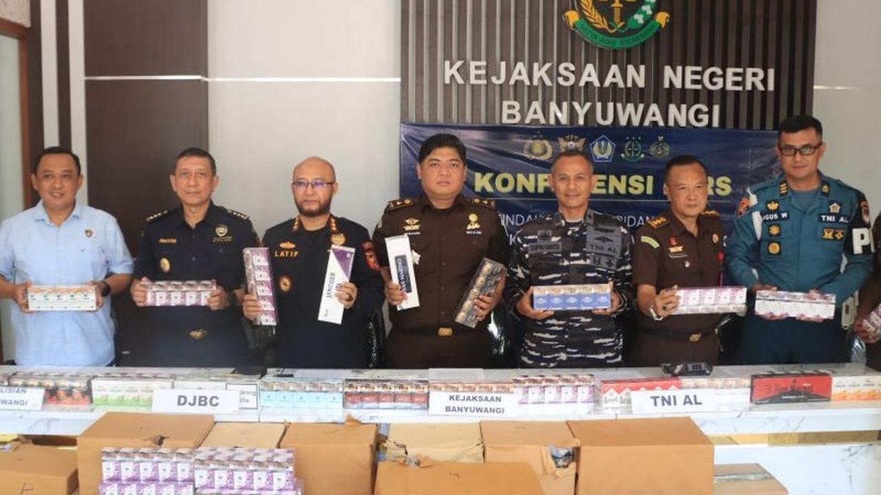 Bea Cukai Banyuwangi Ungkap Peredaran 6,5 Juta Batang Rokok Ilegal, Rugikan Negara Miliaran Rupiah