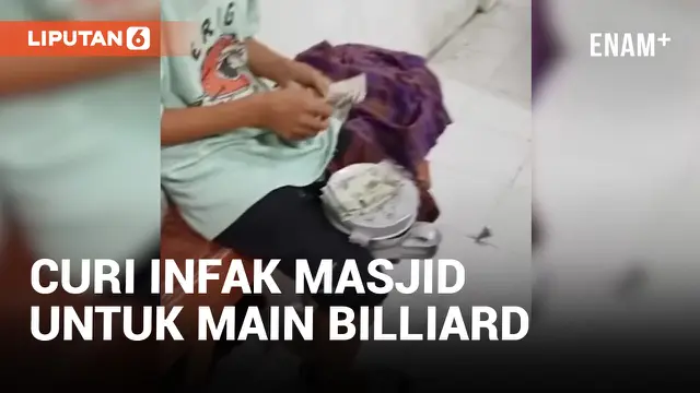 Kacau! Remaja di Sumut Curi Infak Masjid Untuk Main Billiard