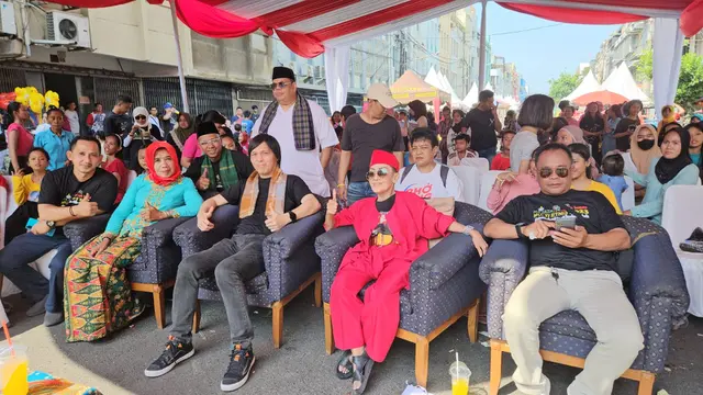 Once Mekel menghadiri Hajatan Sawah Besar Multi Etnis 2023