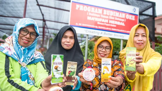 Rumah Toga Makrifah Herbal binaan PT Pupuk Kalimantan Timur (Pupuk Kaltim/PKT) meraih penghargaan Produktivitas Paramakarya 2021
