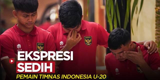 VIDEO: Ekspresi Sedih Para Pemain Timnas Indonesia U-20 setelah Indonesia Batal Menjadi Tuan Rumah Piala Dunia U-20