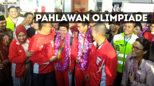 Para atlet Indonesia yang berjuang pada Olimpiade Rio 2016 telah tiba di Tanah Air. Mereka langsung diarak menggunakan bus Bandros dari Bandara Soekarno-Hatta menuju gedung Kementerian Pemuda dan Olahraga