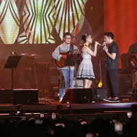 Ariel NOAH dan Bunga Citra Lestari jadi salah satu penampil ditunggu di hari ketiga perhelatan BNI Java Jazz Festival 2023. Mereka tampil berduet di BNI Hall yang ada di arena JIExpo Kemayoran, Jakarta Pusat. [Foto/Adrian Utama Putra]