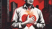 Kemenkes Luncurkan FASTEMI untuk Atasi Serangan Jantung Stemi di Pelosok Sehingga Pasien Tidak Perlu Catch Lab (Ilustrasi Serangan Jantung by AI)