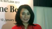 Pesinetron Yoelitta Palar saat hadir di acara Miracle Press Gathering