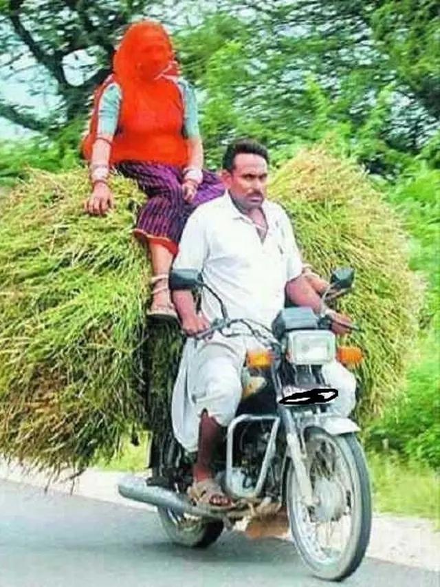 6 Aksi Orang India Boncengan Naik Motor, Tak Beda Jauh dari Indonesia