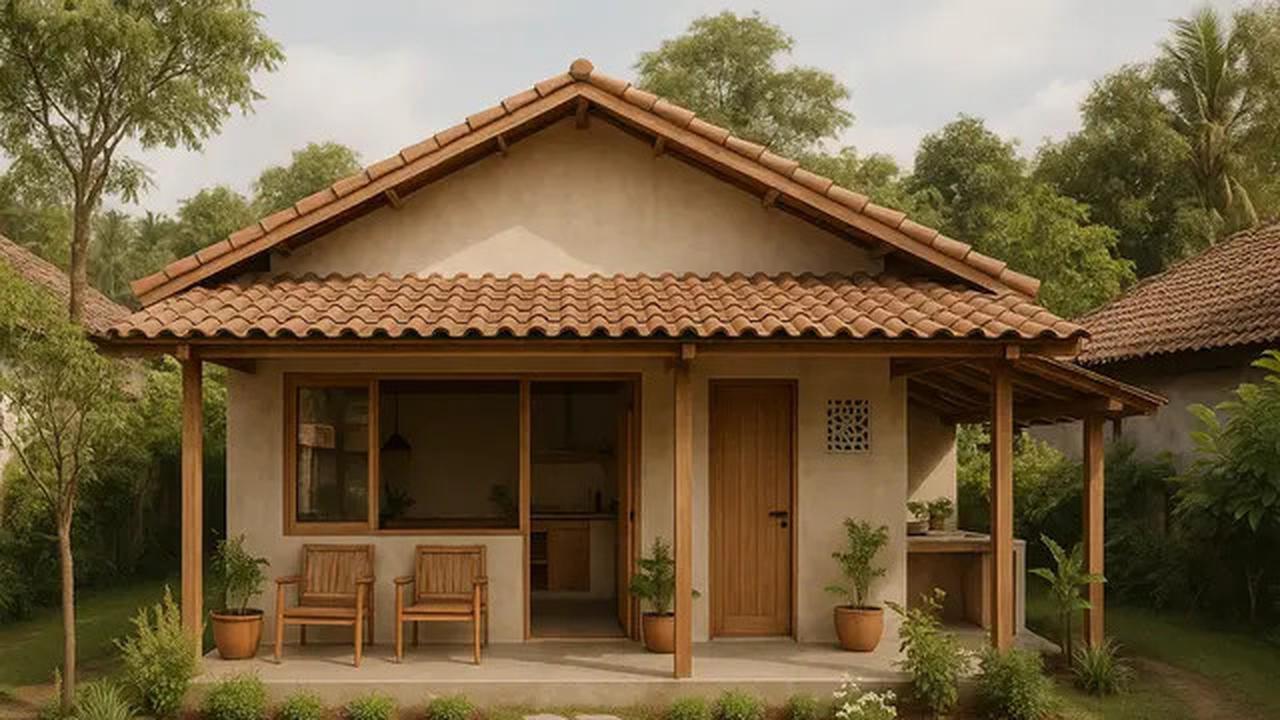 10 Desain Rumah Sederhana Minimalis 6x9 Meter di Desa dengan Teras dan Taman Mini, Referensi Hunian Asri 2025