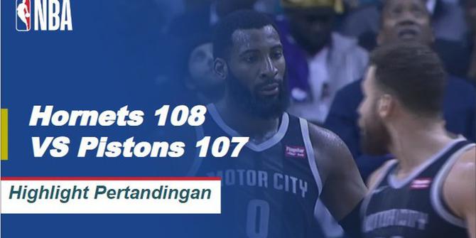 Cuplikan Hasil Pertandingan NBA : Hornets 108 VS Pistons 107
