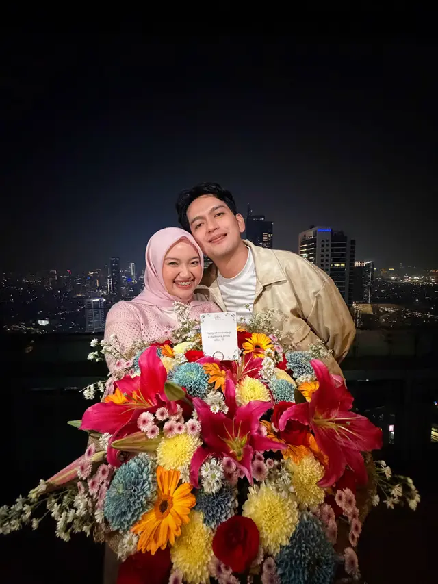 Nabila Ellisa dan Ilyas Bachtiar rayakan empat tahun pernikahan (credit: instagram.com/nabilaellisa)