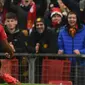 Marcus Rashford menyumbangkan satu gol sekaligus membawa Manchester United meraih kemenangan 2-1 atas Brighton and Hove Albion pada laga pekan ke-23 Premier League, di Old Trafford, Sabtu (19/1/2019). (AFP/Oli Scarff)