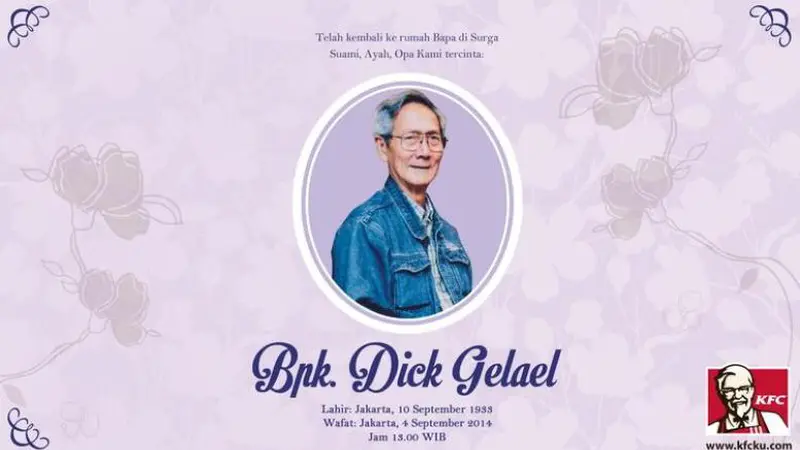 Dick Gelael Pendiri KFC Indonesia - 1