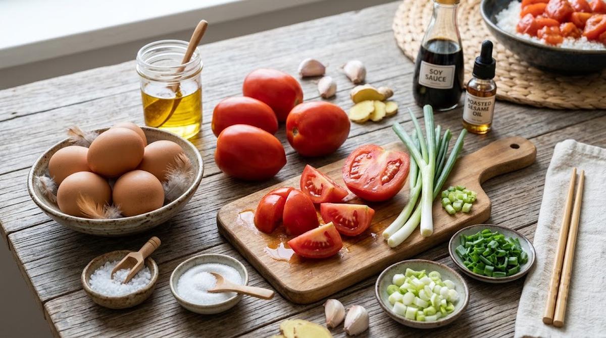 Resep Tomato Egg Stir-Fry Khas China
