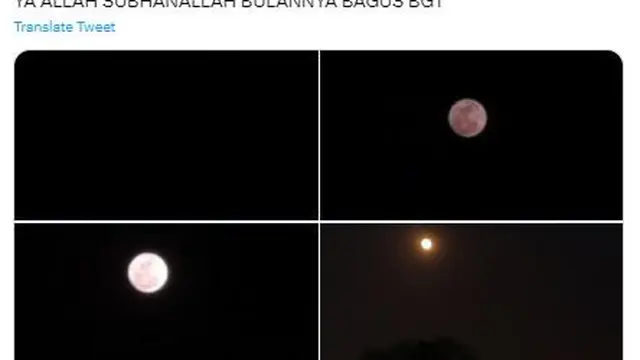 7 Potret Indahnya Supermoon Bidikan Warganet