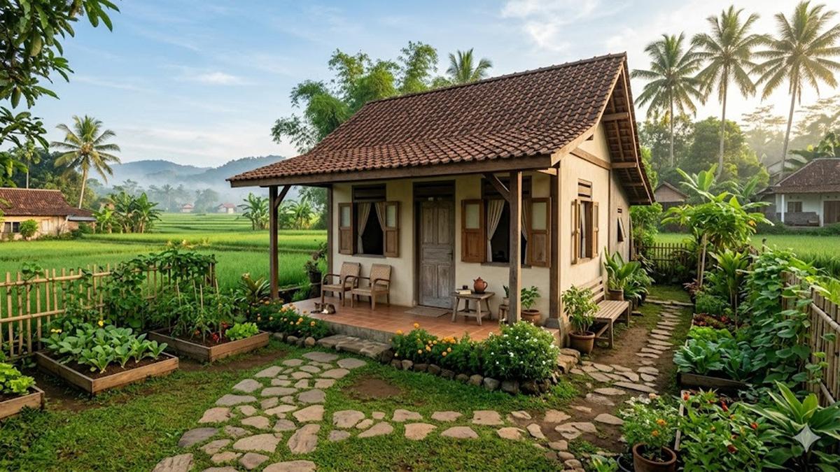 7 Rumah Desa Estetik yang Nyaman Tanpa Harus Mewah, Konsep Sederhana dengan Desain Elegan