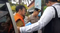 Mantan Menteri Pertanian Syahrul Yasin Limpo (SYL) bertandang ke Polda Metro Jaya, Senin (29/1/2024). (Liputan6.com/Ady Anugrahadi)