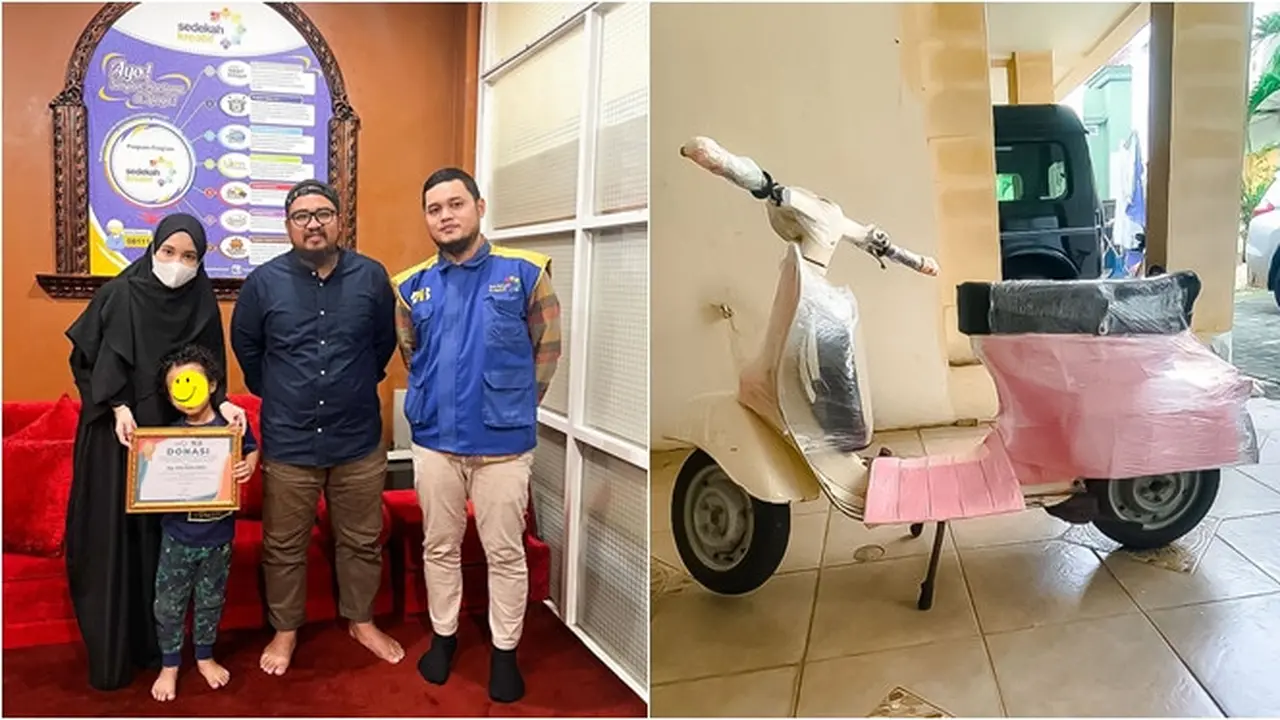 6 Potret Vespa Babe Cabita Terjual Dilelang Rp212 Juta, Hasilnya untuk Bangun Masjid