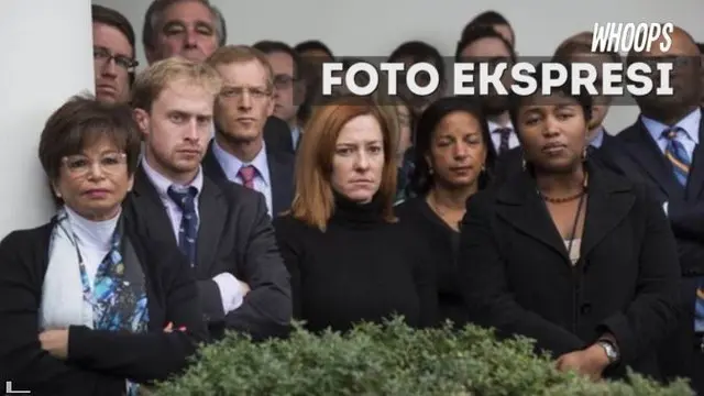 Emma membuat cuitan foto reaksi staf saat Trump datang yang ternyata hoax.