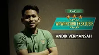 Wawancara eksklusif bersama Andik Vermansah. (Bola.com/Dody Iryawan)