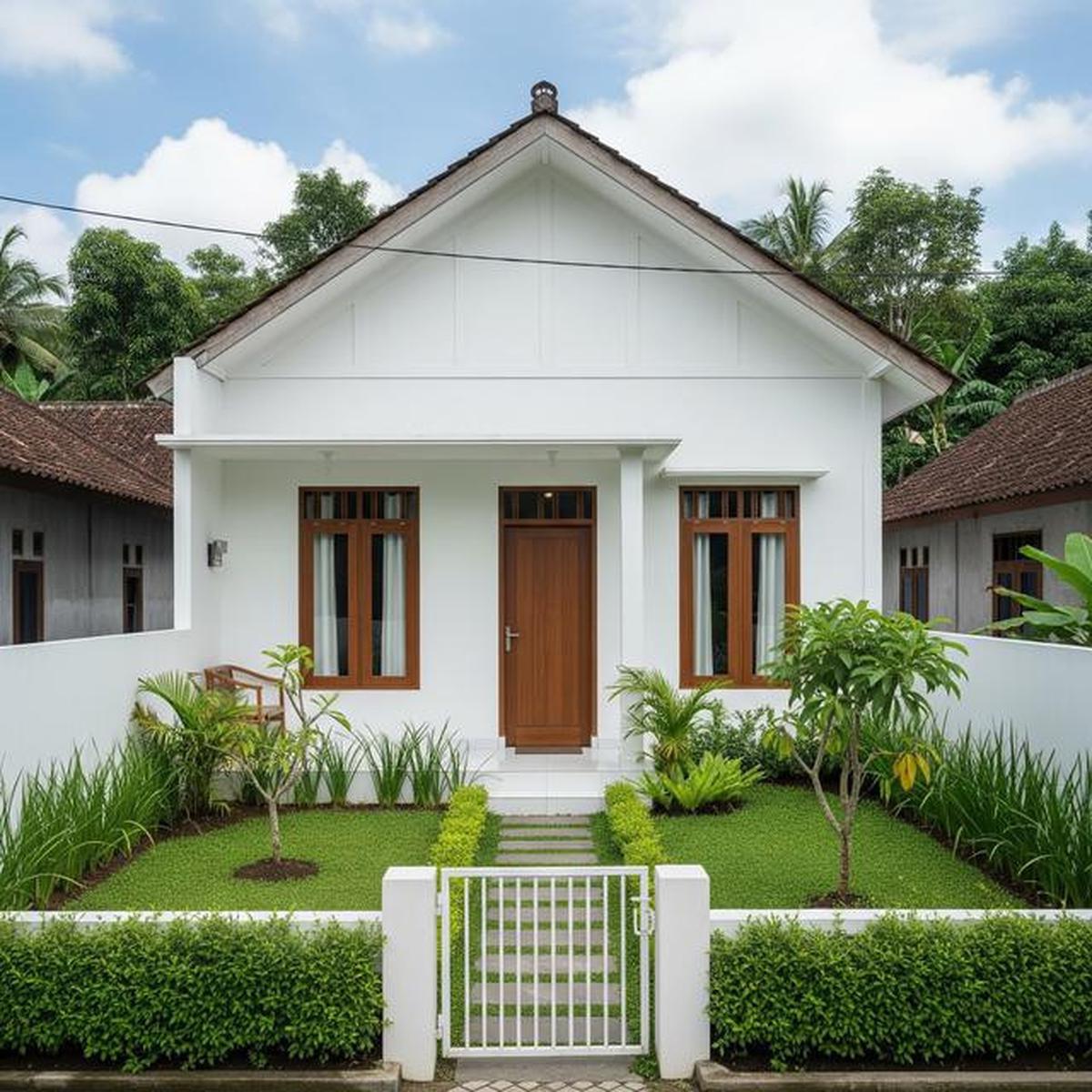 9 Inspirasi Rumah Kampung Modern dengan Halaman Hijau, Adem dan Estetis
