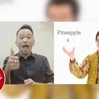 Lagu Pen Pineapple Apple Pen viral di dunia maya. Penasaran bagaimana Ayu Ting Ting dan Ruben Onsu menyanyikan lagu tersebut?